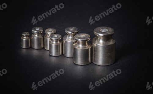 Preview: a set of small metal weights