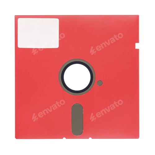 Preview: 5.25-inch floppy disk or diskette isolated on white