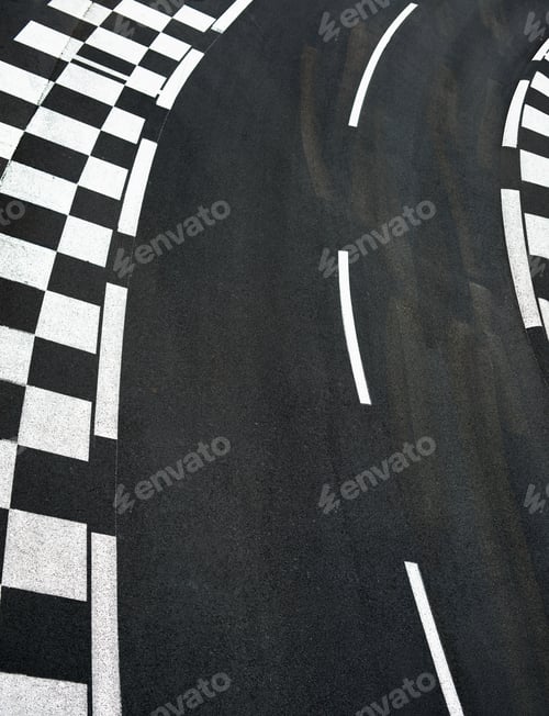 Preview: Car race asphalt on Grand Prix street track