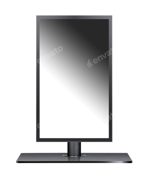 Preview: monitor isolated on white background