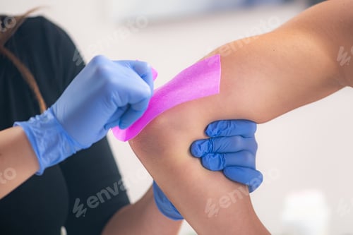 Preview: Appling wax to female arms in a beauty salon, crafting a silky smooth finish with precision and care