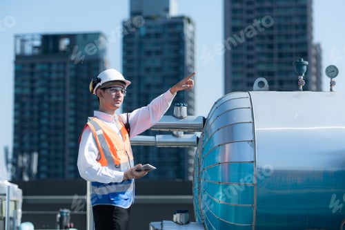 Preview: Engineers inspect the completed air conditioning and water systems to continue verifying