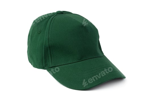 Preview: Green Baseball cap isolated on white background