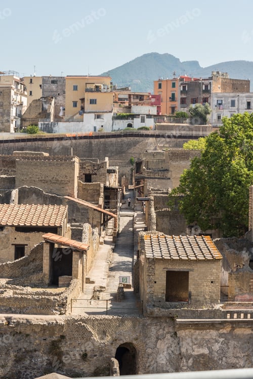 Preview: View of Herculaneum, in Italy.