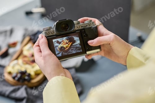 Preview: Photographer making photo of fruits