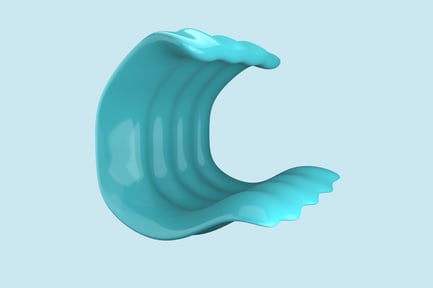 Preview: Wave Clean 3D Illustration