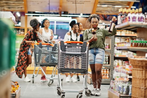 Preview: Africans at supermarket