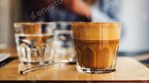 Preview: Coffee in a cafe.