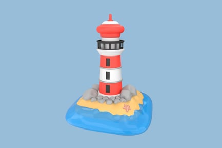 Preview: Lighthouse 3D Illustration