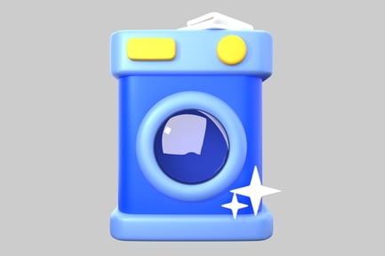 Preview: Cartoon washing machine appliance