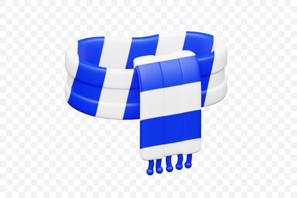 Preview: Striped Winter Scarf