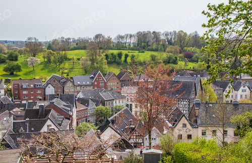 Preview: Beautiful cityscape of historical Kornelimunster town in Aachen, Germany