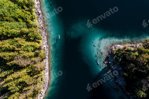 Preview: Aerial Drone Picture of Eibsee in Bavaria, Germany