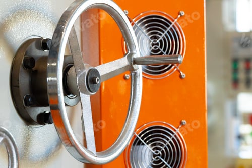 Preview: Close up photo of production in the industry with various machines
