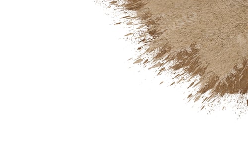 Preview: mud splash isolated on white background.