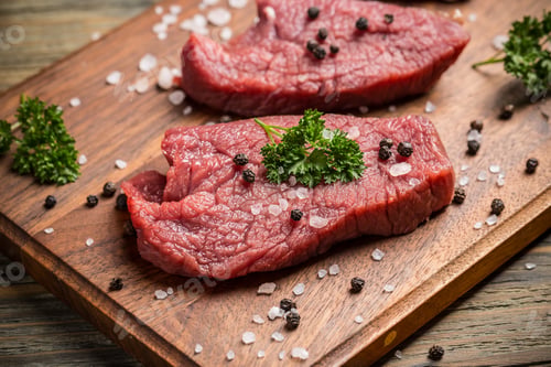 Preview: Raw beef slice
