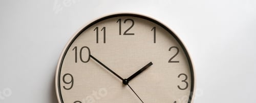 Preview: a simple clock hours close up, minute countdown circle