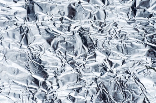 Preview: Wrinkly silver foil background