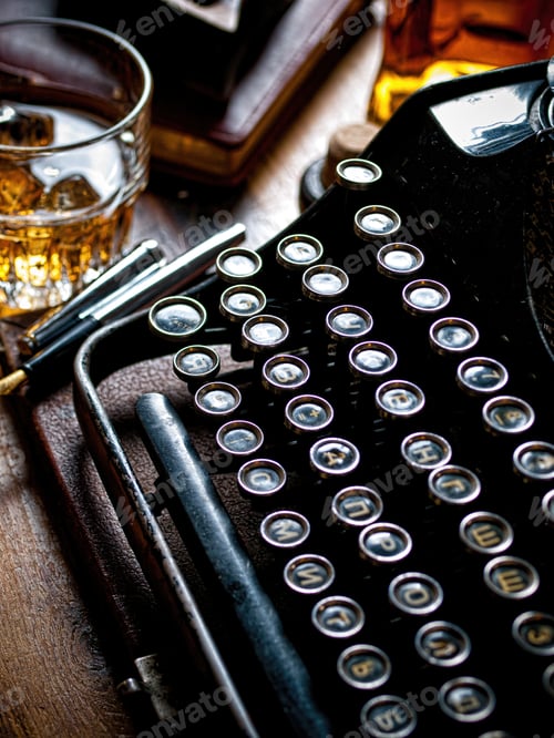 Preview: Writer's night with a glass of whiskey