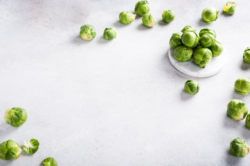 Preview: Background with Brussels sprouts