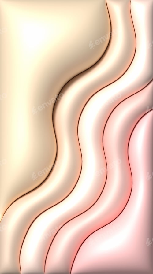 Preview: Abstract beige background with waves, 3D rendering illustration