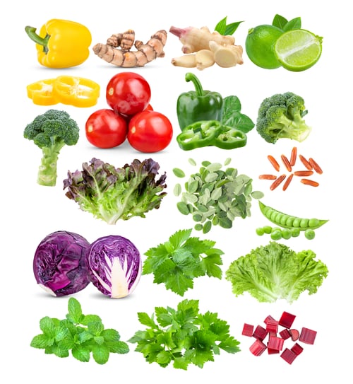 Preview: pepper; turmeric; ginger; tomato; lime; Broccoli; Oak; Moringa;