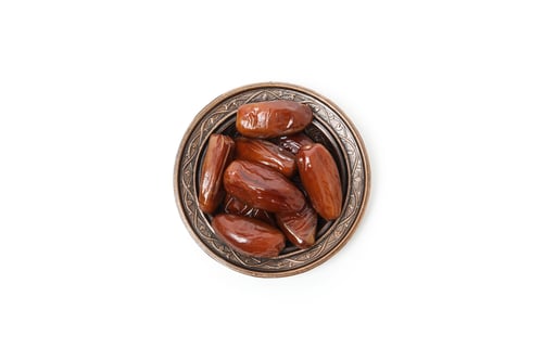 Preview: Concept of tasty food, dates, isolated on white background
