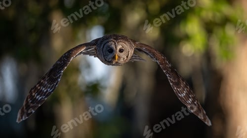 Preview: Barred Owl in flight in Florida