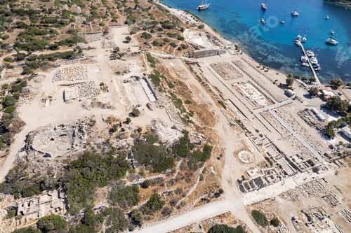 Preview: Aerial view of Cape Knidos Datca Peninsula Turkey