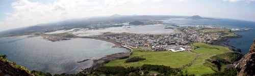 Preview: 54282,Aerial view of Jeju Island, South Korea