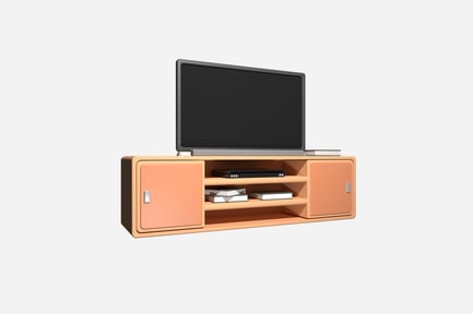 Preview: TV Table 3D Illustration