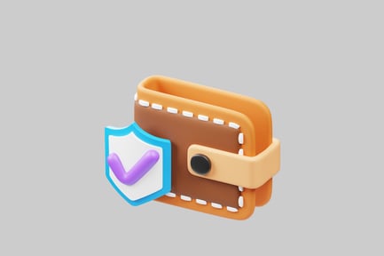 Preview: Protected wallet with shield icon