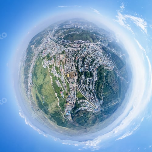 Preview: spherical panorama of taer lamasery in qinghai