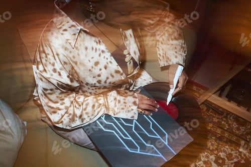 Preview: Musician Putting An Autograph On Music Record