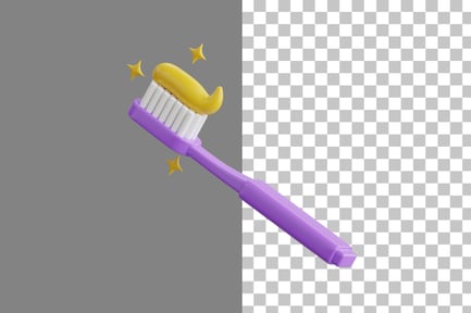 Preview: Toothbrush 3D Icon
