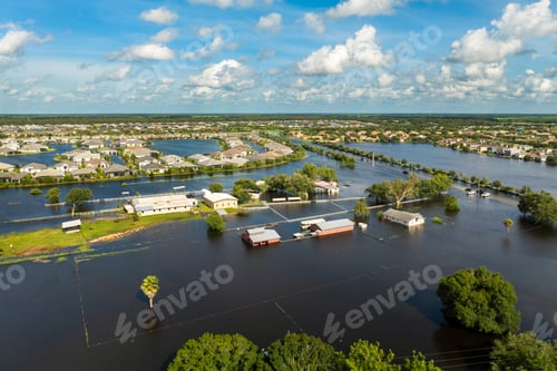 Preview: Farmland area flooded after hurricane rains.