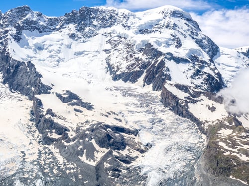 Preview: View of Grenzgletscher from Gornergrat, Switzerland