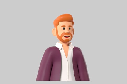 Preview: Ginger beard cartoon character
