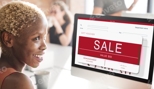 Preview: Sale Voucher Online Shopping Concept