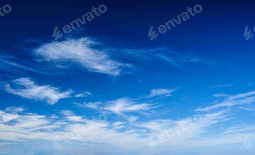 Preview: Blue clear sky with clouds
