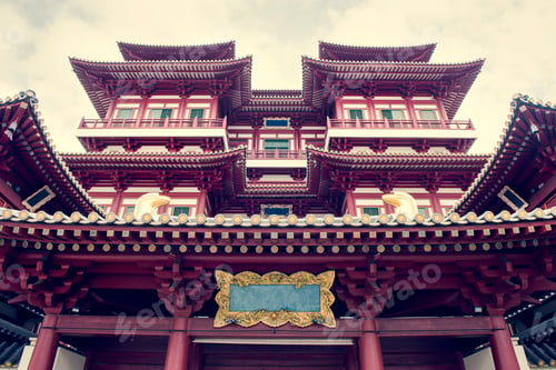 Preview: Beautiful view of Tooth relic temple in singapore