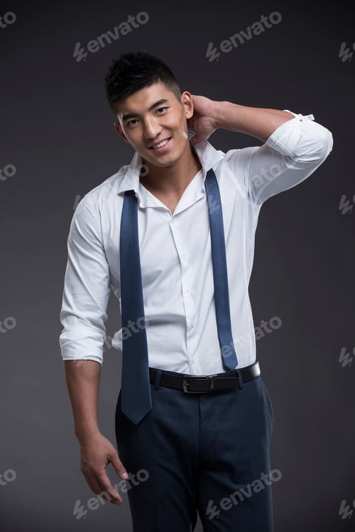 Preview: Portrait of young muscular man