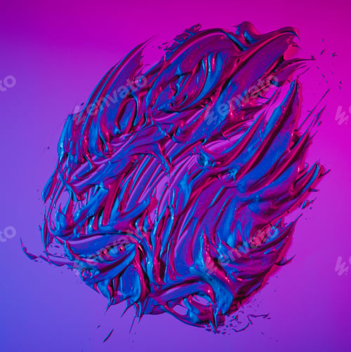 Preview: Puddle of neon paint