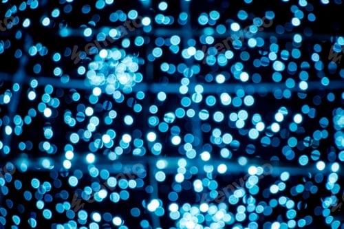 Preview: Defocus blue light. Beautiful blurred Christmas background.