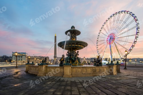 Preview: Fountain at Place de la Concorde in Paris