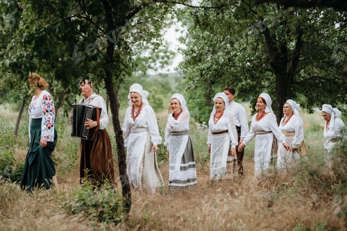 Preview: wedding ceremony in the mountains by the river, in traditional Ukrainian costumes