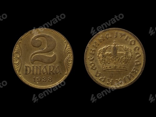 Preview: Vintage Kingdom of Yugoslavia 2 dinar coin