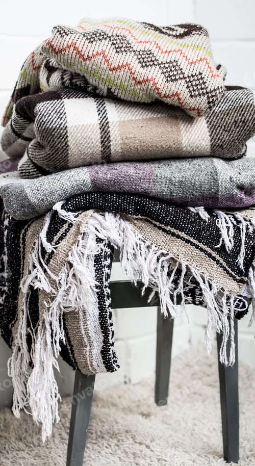 Preview: warm blankets on a chair