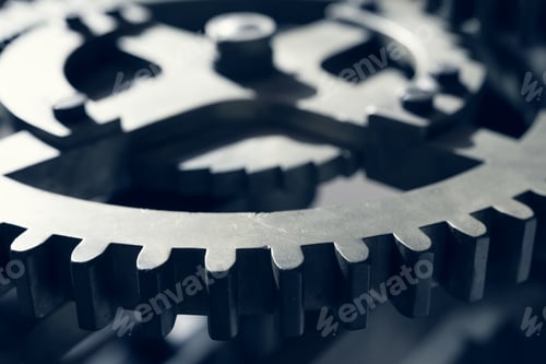 Preview: Machine Gear wheels industrial background