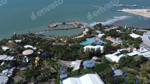 Preview: Aerial view of the cottage Wbl Lamongan at daylight